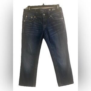 Miss Me Jean Capri Women’s 27 Embellished Rhinestone Cross JP5369P